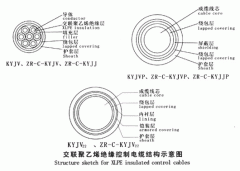 KYJV，KYJVP，KYJV22額定電壓0.6/1kV交聯(lián)聚乙烯絕緣控制電纜